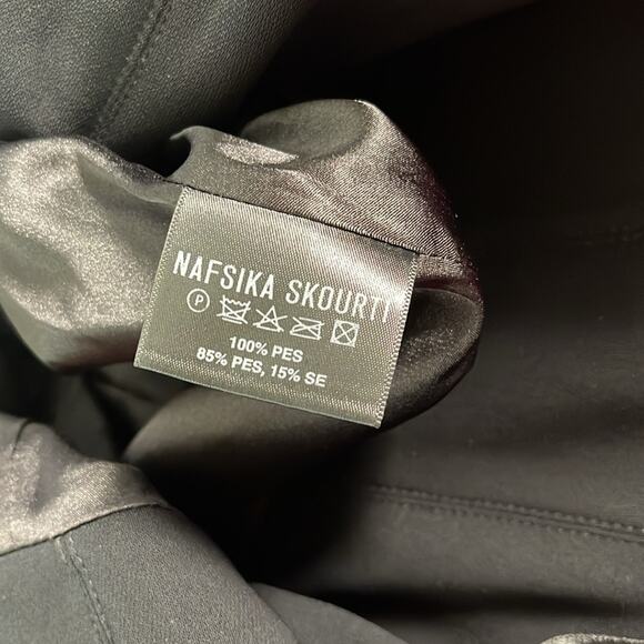 Nafsika Skourti Opera Puff Sleeve Off the Shoulder Mini Dress Size 4 - Picture 10 of 10